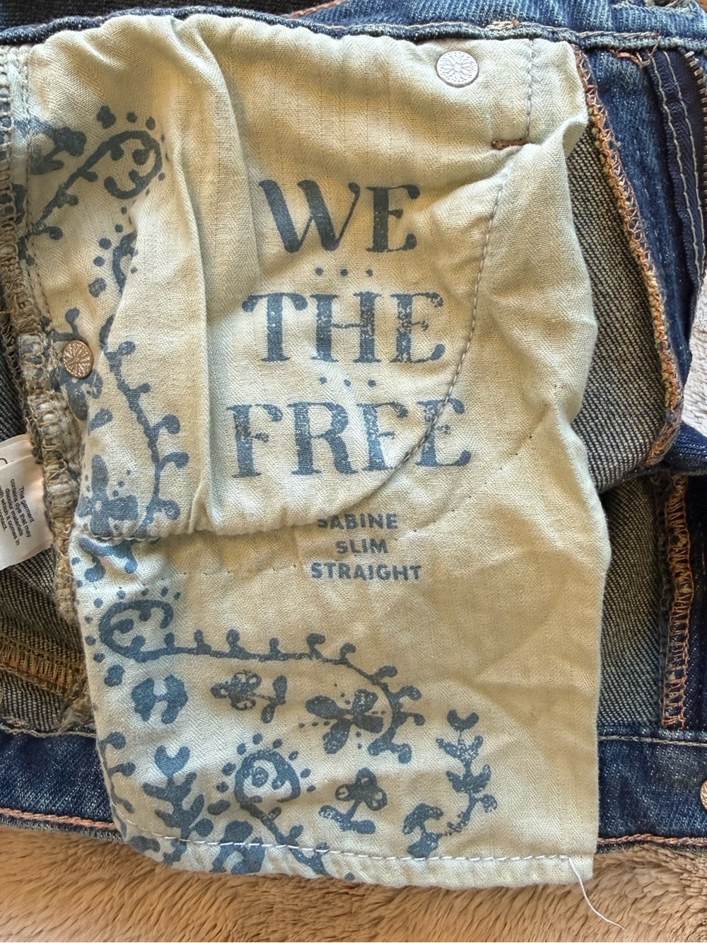 We The Free Sabine Slim A-Line Jeans Size 27 - Picture 13 of 16